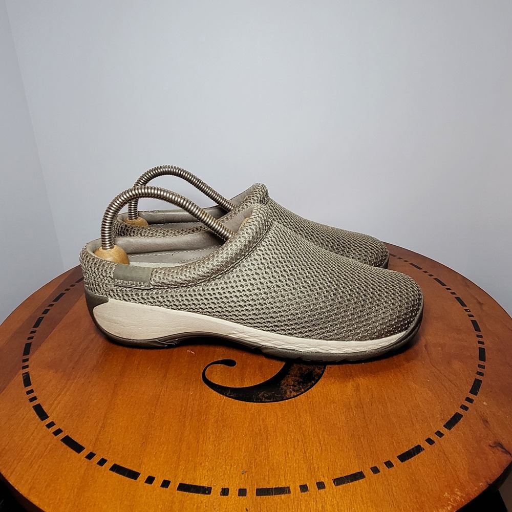 Merrell Encore Breeze 4 Taupe Mesh Slip On Clogs QForm 2 J00976 Womens 8.5
